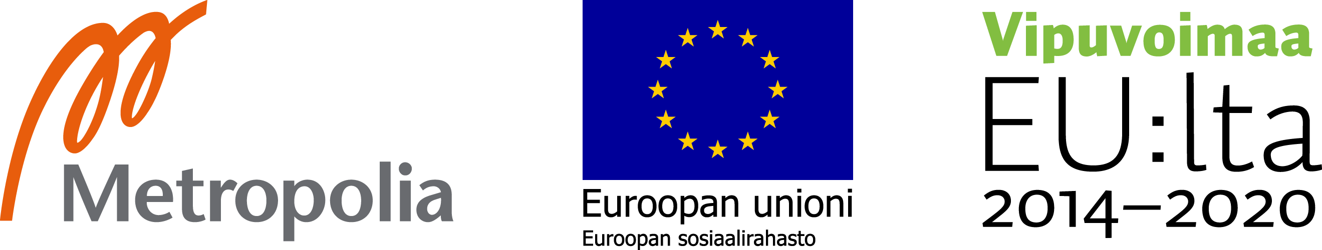 Metropolia, EU ja Vipuvoimaa EU:lta -logot